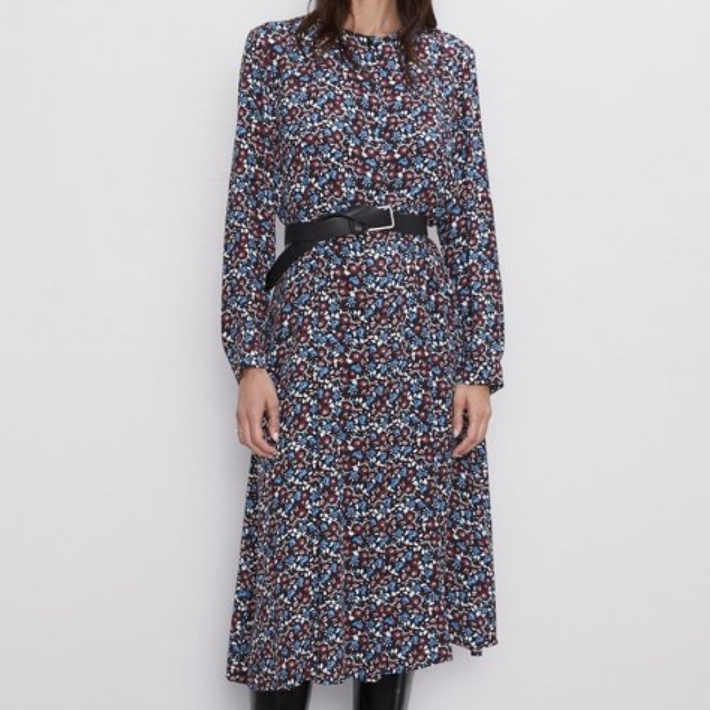 Zara Floral Midi Dress - Sz M